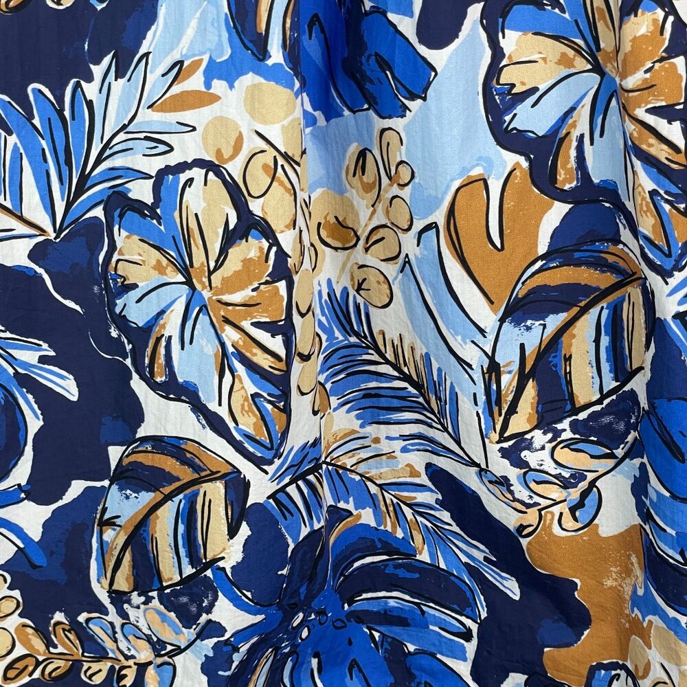 Senso Unico Italian Resortwear Skirt Small Art To Wear Midi HTF Tropical Travel - Picture 6 of 16